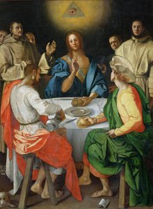 Illallinen Emmauksessa tekijältä Jacopo Pontormo