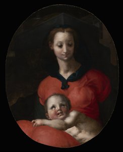 Neitsyt ja lapsi, ns. Madonna del Libro, n.1545-46. tekijältä Jacopo Pontormo