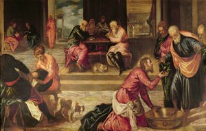 Huonekalut ja erilaiset esineet 1100- ja 1300-luvuilta tekijältä Jacopo Robusti Tintoretto