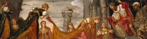 Ester Ahasveroksen edessä, 1552-55 tekijältä Jacopo Robusti Tintoretto