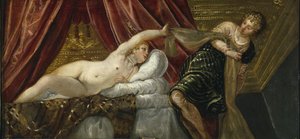 Joosefin ja Potifarin vaimo tekijältä Jacopo Robusti Tintoretto