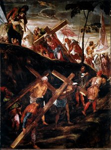 La Montee au Calvary (Ristin tie) (Ristin kuljetus) Jacopo Robusti dit le Tintoretin (Tintoretto) maalaus (1518-1594) 1566-1567 Su. 515x390 cm venise, scuola di san Rocco tekijältä Jacopo Robusti Tintoretto