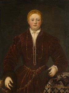Nuoren naisen muotokuva, noin 1555. tekijältä Jacopo Robusti Tintoretto