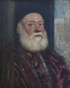 Muotokuva vanhasta miehestä, noin 1575 (öljy kankaalle). tekijältä Jacopo Robusti Tintoretto