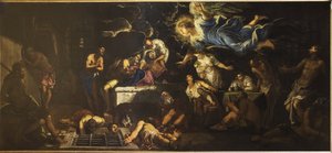 Saint Rochh vankilassa Enkelin vieraana, 1567. tekijältä Jacopo Robusti Tintoretto