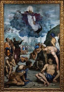 Pyhä Augustinus parantaa rammat tekijältä Jacopo Robusti Tintoretto