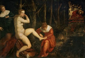 Suzanne au bain - Susanna kylvyssä ... tekijältä Jacopo Robusti Tintoretto