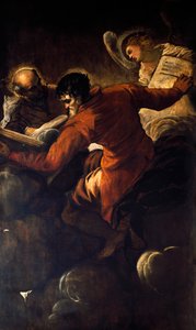 Evankelistat Luukas ja Matteus tekijältä Jacopo Robusti Tintoretto