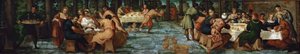 Belsassarin juhla, noin 1543. tekijältä Jacopo Robusti Tintoretto