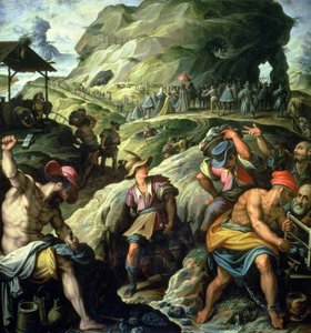 Kaivos, 1572 tekijältä Jacopo Zucchi