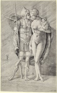 Mars ja Venus, n. 15091516. tekijältä Jacopo de Barbari