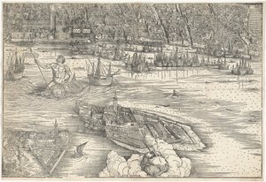 Näkymä Venetsiaan [alempi keskikortteli], 1500. tekijältä Jacopo de Barbari
