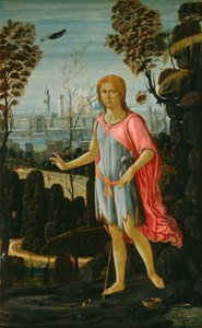 Pyhä Johannes Kastaja, n. 1480. tekijältä Jacopo del Sellaio
