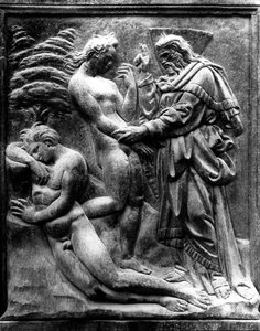 Eevan luominen, paneeli Porta Magnasta, n. 1430 (marmori)