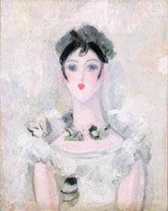Nuoren naisen muotokuva pitsipuvulla, n. 1925-1926 (öljy kankaalle)
