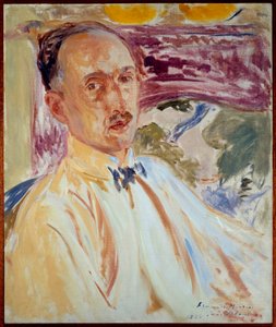 Tutkimus ranskalaisen kirjailijan Francois Mauriacin (1885-1970) muotokuvaa varten. Jacques Emilen (Jacques-Emile) Blanchen (1861-1942) maalaus tekijältä Jacques Emile Blanche