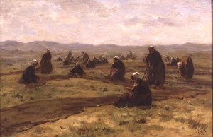 Verkkojen korjaus (öljy paneelissa) tekijältä Jacques Abraham Zon