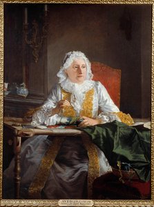 Joseph Avad dit Le Bataven (1702-1766) maalaus, rouva Antoine Crozat, Chatelin markiisi, 1741 su. 1,38 x 1,04 m Montpellier, Fabre Museum