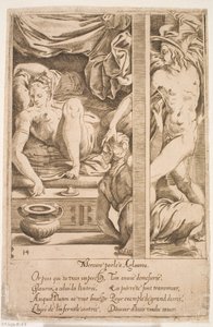 Mercury vierailee Hersen luona tekijältä Jacques Androuet Ducerceau d.Æ.