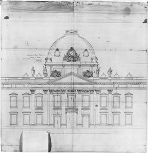 Suunnitelma Pariisin sotakorkeakoulua varten, 1769.