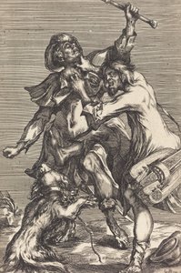 Taistelu kerjäläisiä vastaan. tekijältä Jacques Bellange