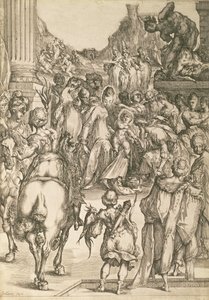 The Adoration of the Magi (etsaus) tekijältä Jacques Bellange