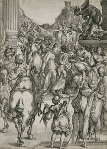 The Adoration of the Magi, n. 1614-1617 (etsaus kaiverruksella) tekijältä Jacques Bellange