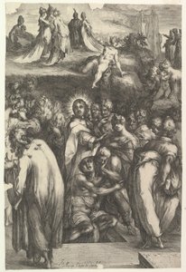 Lasaruksen herättäminen, 1595-1616. tekijältä Jacques Bellange