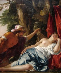 Ranskalainen:  Mars et la vierge vestale Mars ja Vestaneitsyt Mars ja Vestaneito tekijältä Jacques Blanchard