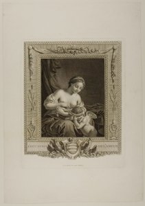 Cupidon koulutus (kaiverrus) tekijältä Jacques Bouillard