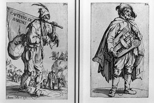 Kerjäläinen ja Hurdy-Gurdy Player
