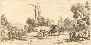 Matkustajien hyökkääminen moottoritiellä tekijältä Jacques Callot