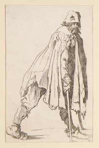 Captaire amb gorra, amb crosses, de The Beggars. tekijältä Jacques Callot