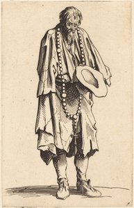 Kerjäläinen rukouksen kanssa tekijältä Jacques Callot
