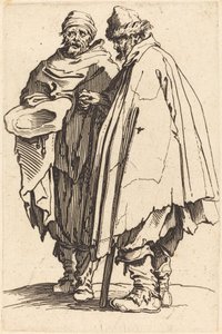 Sokea kerjäläinen ja seuralainen tekijältä Jacques Callot