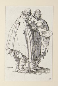 Sokea mies ja hänen kumppaninsa, The Beggarsista (L tekijältä Jacques Callot