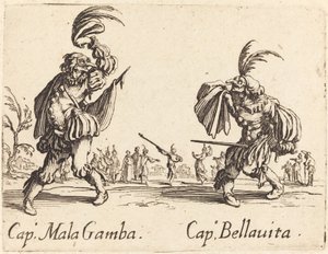 Kap. Mala Gamba ja Kap. Bellavita tekijältä Jacques Callot