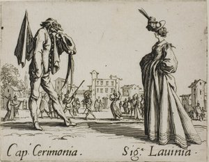 Kapteenin seremonia - Lady Lavinia, levy 3 Balli di Sfessaniasta. tekijältä Jacques Callot
