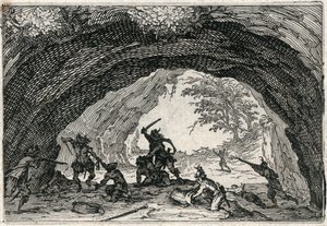 Eri lukujen kapriisit tekijältä Jacques Callot