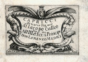 Eri lukujen kapriisit tekijältä Jacques Callot