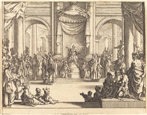 Kristus kiistelee lääkäreiden kanssa tekijältä Jacques Callot