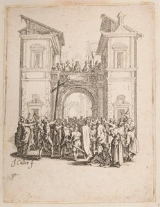 Kristus esiteltiin kansalle, ei. 9/11 La Petite Passionista tekijältä Jacques Callot