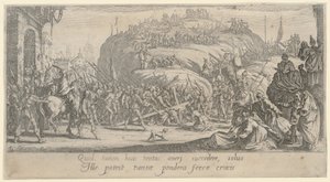 Kristus kantaa ristiä tekijältä Jacques Callot