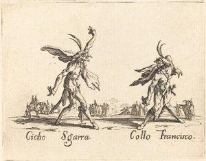 Cicho Sgarra ja Collo Francisco tekijältä Jacques Callot