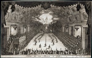 Combat a la barriere: Kaiverrus: Hänen korkeutensa Lorrainen herttua Kaarle IV:n jalan sisäänmeno ... (kaiverrus). tekijältä Jacques Callot