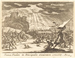 Paavalin kääntymys, 1635. tekijältä Jacques Callot