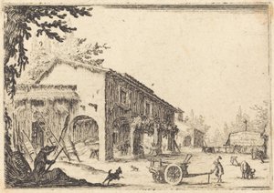 Maatilan piha tekijältä Jacques Callot