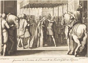 Suurherttuattaren kruunaus tekijältä Jacques Callot