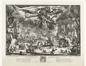 Pyhän Antoniuksen kiusaus tekijältä Jacques Callot