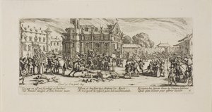Luostarin tuhoaminen, levy kuusi The Miseries of Warista tekijältä Jacques Callot